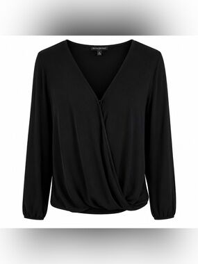 Banana Republic Black V-Neck Blouse